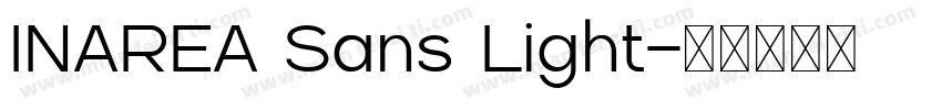INAREA Sans Light字体转换